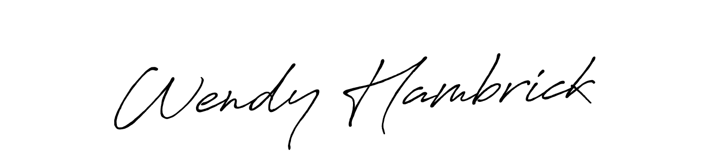 Make a short Wendy Hambrick signature style. Manage your documents anywhere anytime using Antro_Vectra_Bolder. Create and add eSignatures, submit forms, share and send files easily. Wendy Hambrick signature style 7 images and pictures png