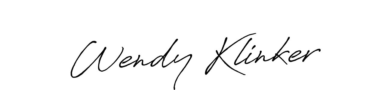 It looks lik you need a new signature style for name Wendy Klinker. Design unique handwritten (Antro_Vectra_Bolder) signature with our free signature maker in just a few clicks. Wendy Klinker signature style 7 images and pictures png
