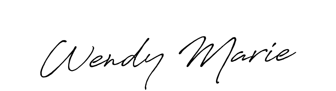 The best way (Antro_Vectra_Bolder) to make a short signature is to pick only two or three words in your name. The name Wendy Marie include a total of six letters. For converting this name. Wendy Marie signature style 7 images and pictures png