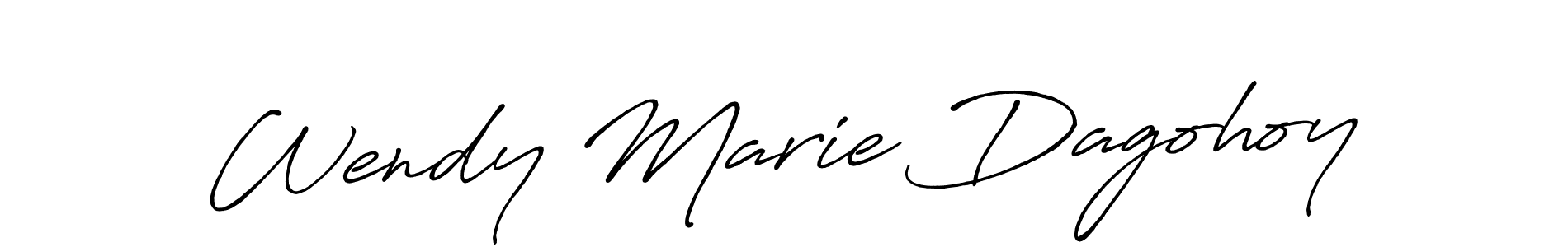Wendy Marie Dagohoy stylish signature style. Best Handwritten Sign (Antro_Vectra_Bolder) for my name. Handwritten Signature Collection Ideas for my name Wendy Marie Dagohoy. Wendy Marie Dagohoy signature style 7 images and pictures png