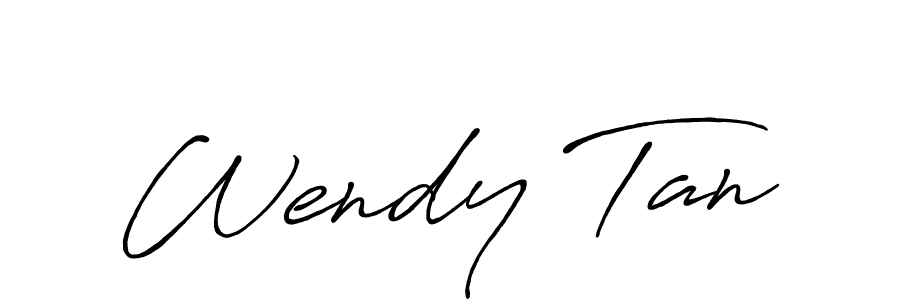 It looks lik you need a new signature style for name Wendy Tan. Design unique handwritten (Antro_Vectra_Bolder) signature with our free signature maker in just a few clicks. Wendy Tan signature style 7 images and pictures png