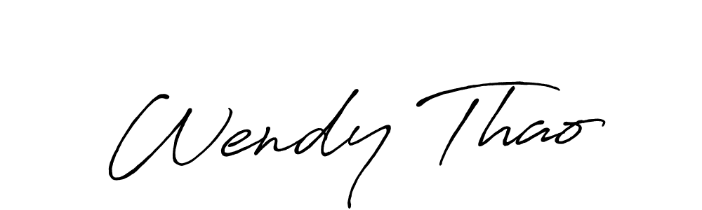 Best and Professional Signature Style for Wendy Thao. Antro_Vectra_Bolder Best Signature Style Collection. Wendy Thao signature style 7 images and pictures png