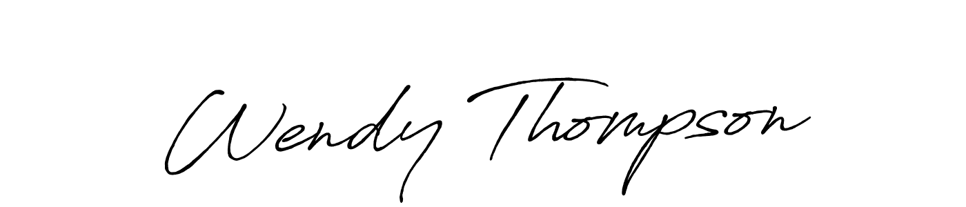 It looks lik you need a new signature style for name Wendy Thompson. Design unique handwritten (Antro_Vectra_Bolder) signature with our free signature maker in just a few clicks. Wendy Thompson signature style 7 images and pictures png