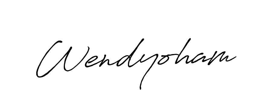 Create a beautiful signature design for name Wendyoham. With this signature (Antro_Vectra_Bolder) fonts, you can make a handwritten signature for free. Wendyoham signature style 7 images and pictures png