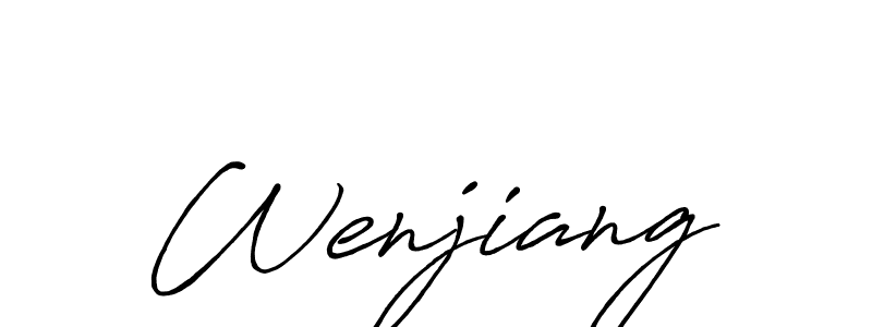 Make a beautiful signature design for name Wenjiang. Use this online signature maker to create a handwritten signature for free. Wenjiang signature style 7 images and pictures png