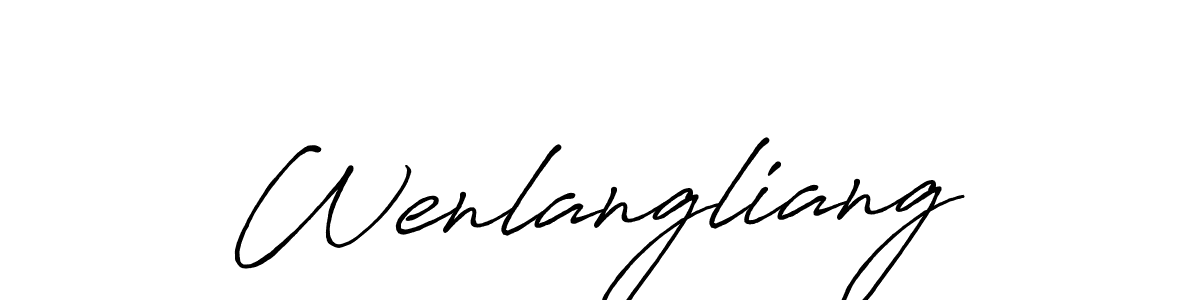 Best and Professional Signature Style for Wenlangliang. Antro_Vectra_Bolder Best Signature Style Collection. Wenlangliang signature style 7 images and pictures png