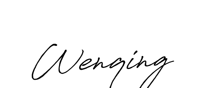 Make a beautiful signature design for name Wenqing. Use this online signature maker to create a handwritten signature for free. Wenqing signature style 7 images and pictures png