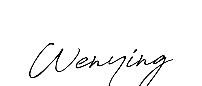 How to make Wenying signature? Antro_Vectra_Bolder is a professional autograph style. Create handwritten signature for Wenying name. Wenying signature style 7 images and pictures png