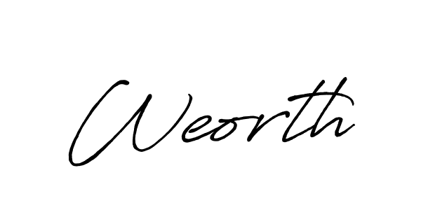 Make a beautiful signature design for name Weorth. Use this online signature maker to create a handwritten signature for free. Weorth signature style 7 images and pictures png