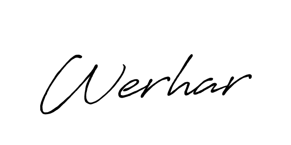 Best and Professional Signature Style for Werhar. Antro_Vectra_Bolder Best Signature Style Collection. Werhar signature style 7 images and pictures png