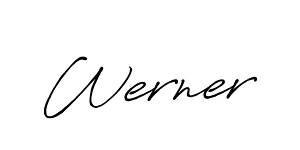 The best way (Antro_Vectra_Bolder) to make a short signature is to pick only two or three words in your name. The name Werner include a total of six letters. For converting this name. Werner signature style 7 images and pictures png