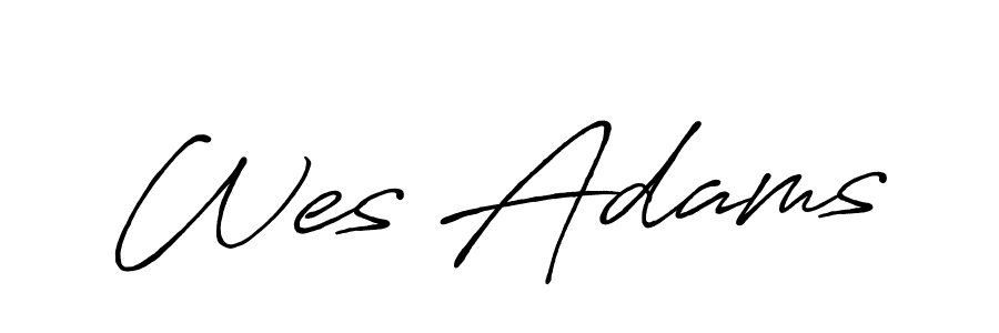 It looks lik you need a new signature style for name Wes Adams. Design unique handwritten (Antro_Vectra_Bolder) signature with our free signature maker in just a few clicks. Wes Adams signature style 7 images and pictures png