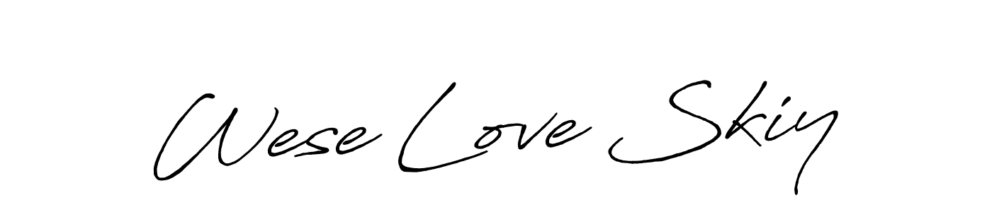 Also we have Wese Love Skiy name is the best signature style. Create professional handwritten signature collection using Antro_Vectra_Bolder autograph style. Wese Love Skiy signature style 7 images and pictures png