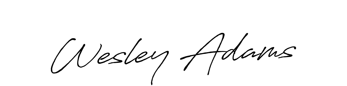 Also You can easily find your signature by using the search form. We will create Wesley Adams name handwritten signature images for you free of cost using Antro_Vectra_Bolder sign style. Wesley Adams signature style 7 images and pictures png