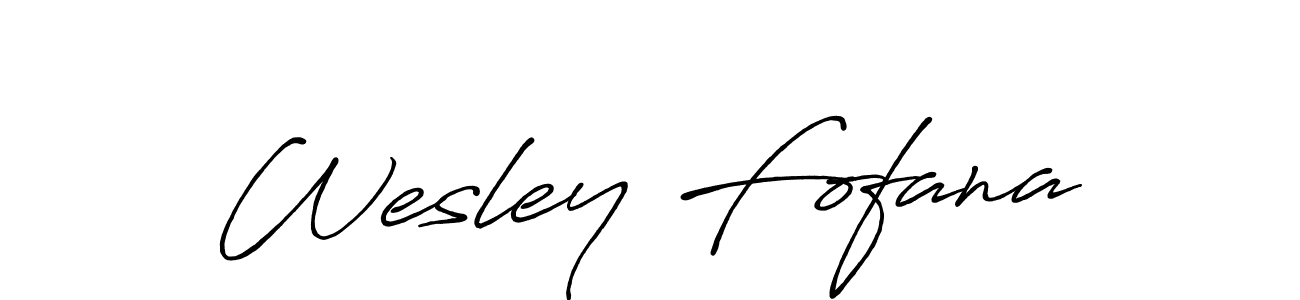 Use a signature maker to create a handwritten signature online. With this signature software, you can design (Antro_Vectra_Bolder) your own signature for name Wesley Fofana. Wesley Fofana signature style 7 images and pictures png