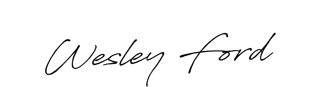 The best way (Antro_Vectra_Bolder) to make a short signature is to pick only two or three words in your name. The name Wesley Ford include a total of six letters. For converting this name. Wesley Ford signature style 7 images and pictures png