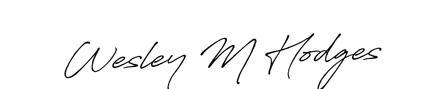 How to Draw Wesley M Hodges signature style? Antro_Vectra_Bolder is a latest design signature styles for name Wesley M Hodges. Wesley M Hodges signature style 7 images and pictures png