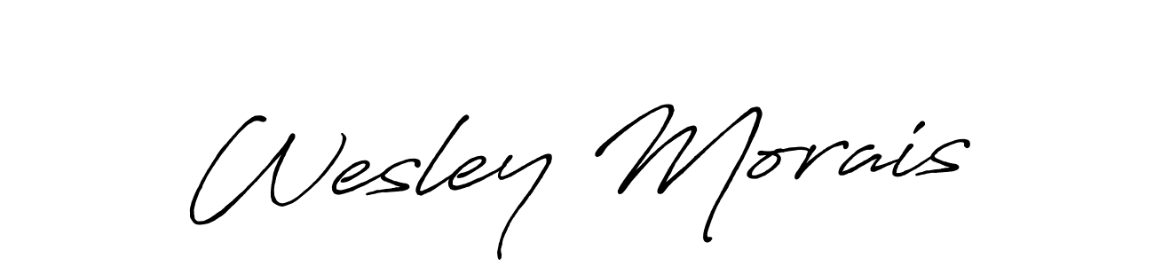 Make a short Wesley Morais signature style. Manage your documents anywhere anytime using Antro_Vectra_Bolder. Create and add eSignatures, submit forms, share and send files easily. Wesley Morais signature style 7 images and pictures png