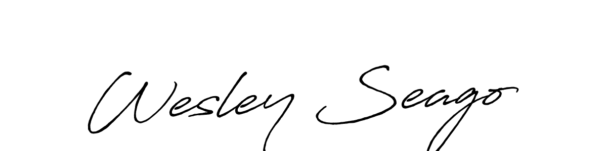 You should practise on your own different ways (Antro_Vectra_Bolder) to write your name (Wesley Seago) in signature. don't let someone else do it for you. Wesley Seago signature style 7 images and pictures png