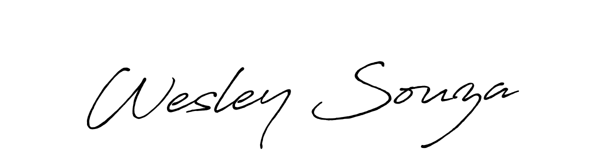 Similarly Antro_Vectra_Bolder is the best handwritten signature design. Signature creator online .You can use it as an online autograph creator for name Wesley Souza. Wesley Souza signature style 7 images and pictures png
