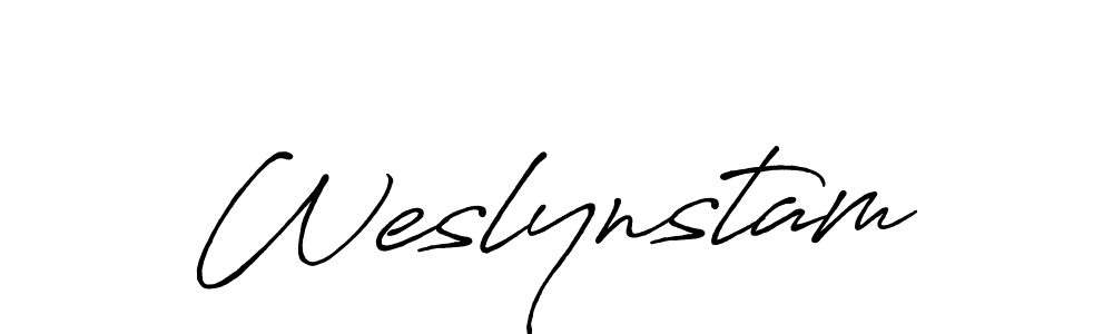 This is the best signature style for the Weslynstam name. Also you like these signature font (Antro_Vectra_Bolder). Mix name signature. Weslynstam signature style 7 images and pictures png