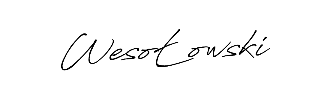 How to Draw WesoŁowski signature style? Antro_Vectra_Bolder is a latest design signature styles for name WesoŁowski. WesoŁowski signature style 7 images and pictures png