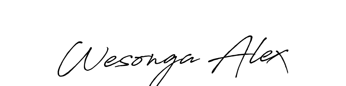 It looks lik you need a new signature style for name Wesonga Alex. Design unique handwritten (Antro_Vectra_Bolder) signature with our free signature maker in just a few clicks. Wesonga Alex signature style 7 images and pictures png