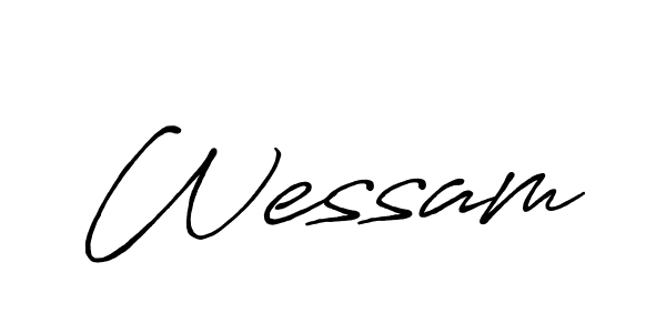 How to make Wessam name signature. Use Antro_Vectra_Bolder style for creating short signs online. This is the latest handwritten sign. Wessam signature style 7 images and pictures png