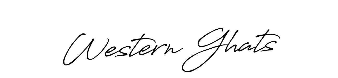 Design your own signature with our free online signature maker. With this signature software, you can create a handwritten (Antro_Vectra_Bolder) signature for name Western Ghats. Western Ghats signature style 7 images and pictures png