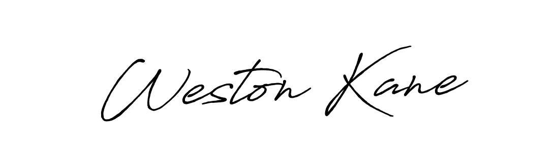 Weston Kane stylish signature style. Best Handwritten Sign (Antro_Vectra_Bolder) for my name. Handwritten Signature Collection Ideas for my name Weston Kane. Weston Kane signature style 7 images and pictures png