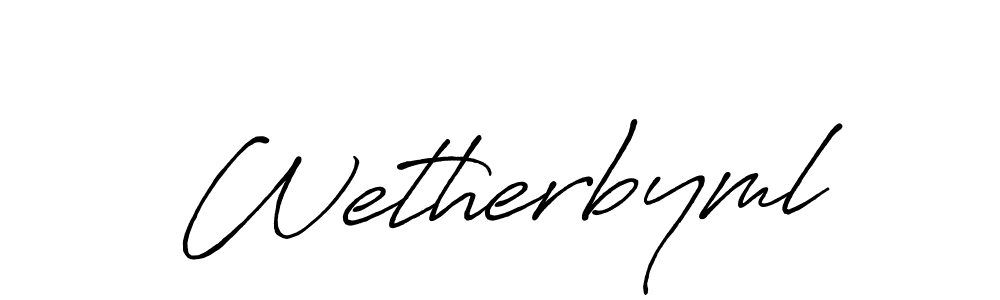 if you are searching for the best signature style for your name Wetherbyml. so please give up your signature search. here we have designed multiple signature styles  using Antro_Vectra_Bolder. Wetherbyml signature style 7 images and pictures png