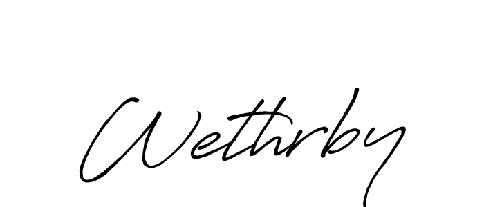 Antro_Vectra_Bolder is a professional signature style that is perfect for those who want to add a touch of class to their signature. It is also a great choice for those who want to make their signature more unique. Get Wethrby name to fancy signature for free. Wethrby signature style 7 images and pictures png