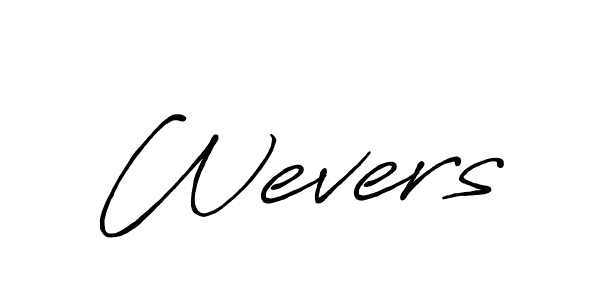 How to make Wevers signature? Antro_Vectra_Bolder is a professional autograph style. Create handwritten signature for Wevers name. Wevers signature style 7 images and pictures png