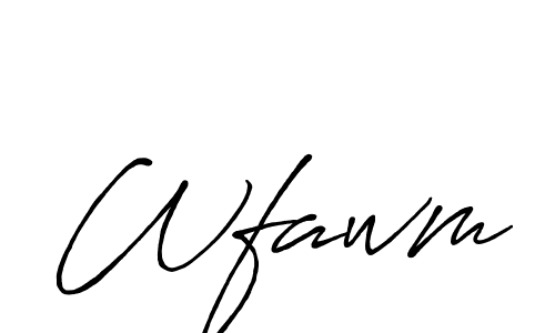 Best and Professional Signature Style for Wfawm. Antro_Vectra_Bolder Best Signature Style Collection. Wfawm signature style 7 images and pictures png