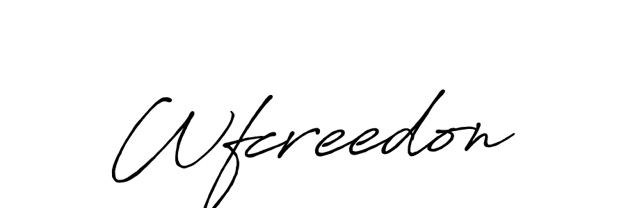 Once you've used our free online signature maker to create your best signature Antro_Vectra_Bolder style, it's time to enjoy all of the benefits that Wfcreedon name signing documents. Wfcreedon signature style 7 images and pictures png