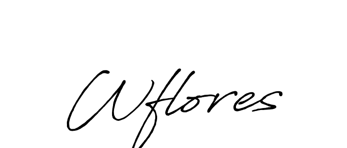 Once you've used our free online signature maker to create your best signature Antro_Vectra_Bolder style, it's time to enjoy all of the benefits that Wflores name signing documents. Wflores signature style 7 images and pictures png