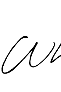 How to make Wh name signature. Use Antro_Vectra_Bolder style for creating short signs online. This is the latest handwritten sign. Wh signature style 7 images and pictures png