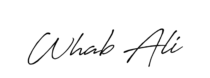 Once you've used our free online signature maker to create your best signature Antro_Vectra_Bolder style, it's time to enjoy all of the benefits that Whab Ali name signing documents. Whab Ali signature style 7 images and pictures png