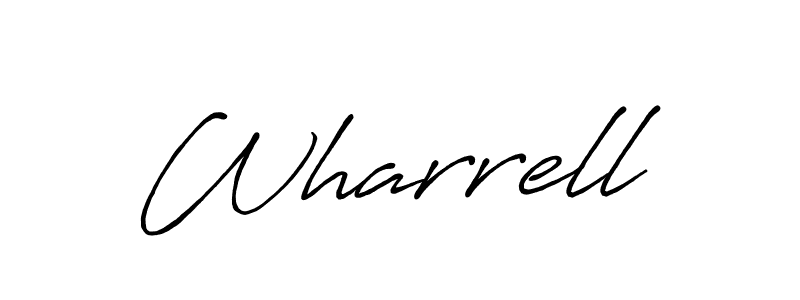 How to make Wharrell signature? Antro_Vectra_Bolder is a professional autograph style. Create handwritten signature for Wharrell name. Wharrell signature style 7 images and pictures png
