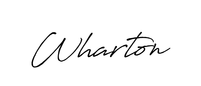 The best way (Antro_Vectra_Bolder) to make a short signature is to pick only two or three words in your name. The name Wharton include a total of six letters. For converting this name. Wharton signature style 7 images and pictures png