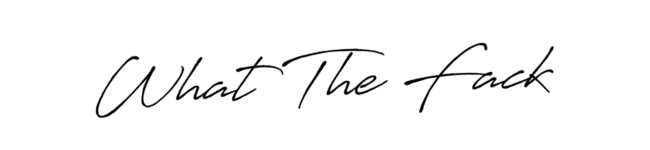 Design your own signature with our free online signature maker. With this signature software, you can create a handwritten (Antro_Vectra_Bolder) signature for name What The Fack. What The Fack signature style 7 images and pictures png