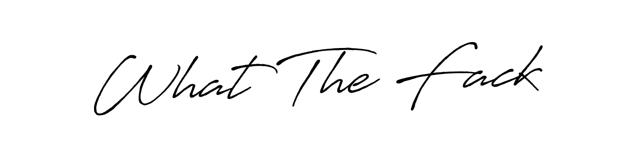 Use a signature maker to create a handwritten signature online. With this signature software, you can design (Antro_Vectra_Bolder) your own signature for name What The Fack. What The Fack signature style 7 images and pictures png