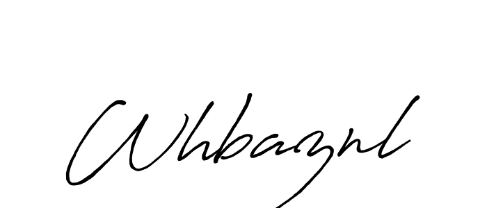 Make a beautiful signature design for name Whbaznl. With this signature (Antro_Vectra_Bolder) style, you can create a handwritten signature for free. Whbaznl signature style 7 images and pictures png