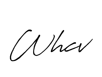 Whcv stylish signature style. Best Handwritten Sign (Antro_Vectra_Bolder) for my name. Handwritten Signature Collection Ideas for my name Whcv. Whcv signature style 7 images and pictures png