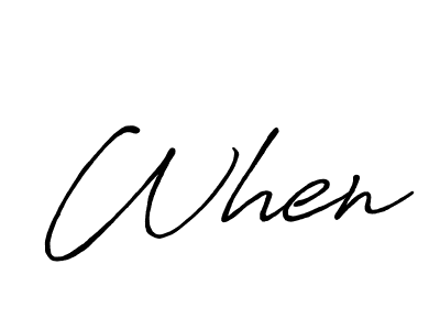 Once you've used our free online signature maker to create your best signature Antro_Vectra_Bolder style, it's time to enjoy all of the benefits that When name signing documents. When signature style 7 images and pictures png