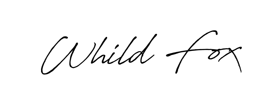 Make a beautiful signature design for name Whild Fox. Use this online signature maker to create a handwritten signature for free. Whild Fox signature style 7 images and pictures png