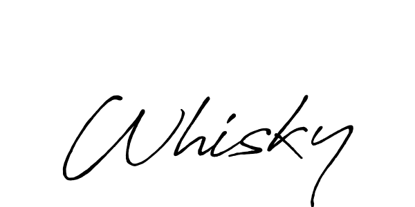 Antro_Vectra_Bolder is a professional signature style that is perfect for those who want to add a touch of class to their signature. It is also a great choice for those who want to make their signature more unique. Get Whisky name to fancy signature for free. Whisky signature style 7 images and pictures png