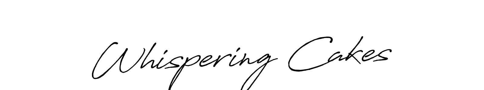 Create a beautiful signature design for name Whispering Cakes. With this signature (Antro_Vectra_Bolder) fonts, you can make a handwritten signature for free. Whispering Cakes signature style 7 images and pictures png