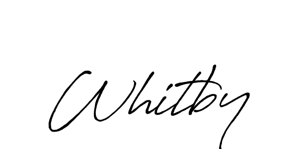 How to make Whitby name signature. Use Antro_Vectra_Bolder style for creating short signs online. This is the latest handwritten sign. Whitby signature style 7 images and pictures png