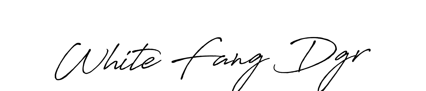 It looks lik you need a new signature style for name White Fang Dgr. Design unique handwritten (Antro_Vectra_Bolder) signature with our free signature maker in just a few clicks. White Fang Dgr signature style 7 images and pictures png